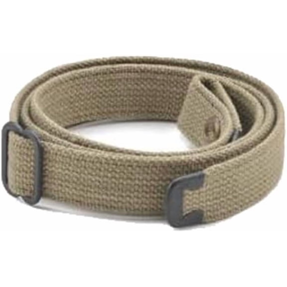 CALYX US WWII M1 Carbine Web Sling, M1 Carbine Pouch, Military Classic WWII Reproduction Canvas 1" Rifle Sling OD Green