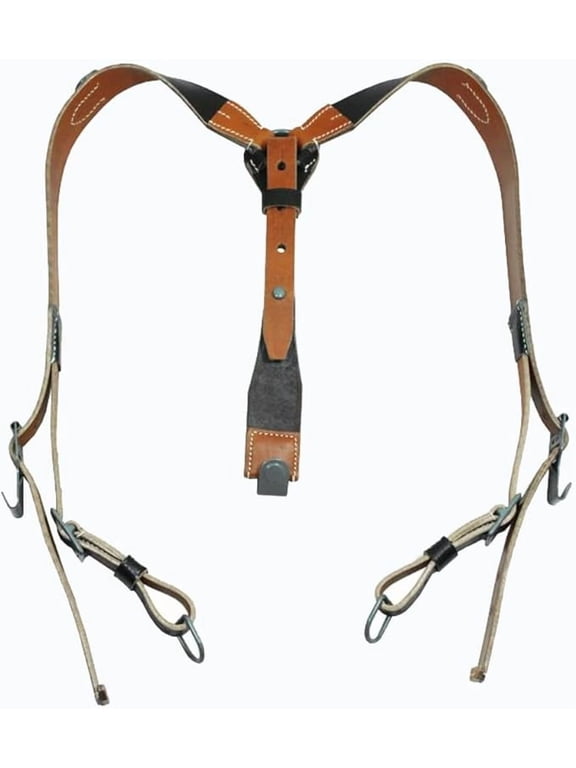 WW2 Y-Strap - Genuine Leather Military Outdoor Strap - Fallschirmjager