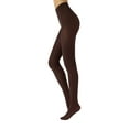 thumbnail image 1 of CALZITALY Opaque Colour Tights | Thick Tights | Microfiber 3D Pantyhose | 80 DEN | M, L, XL | Italian Hosiery |(L, BROWN), 1 of 4