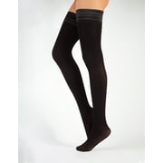CALZITALY Opaque Thigh High Pantyhose, S, M/L, L/XL, XXL, XXXL, XXXXL – Size: M/L (Black)