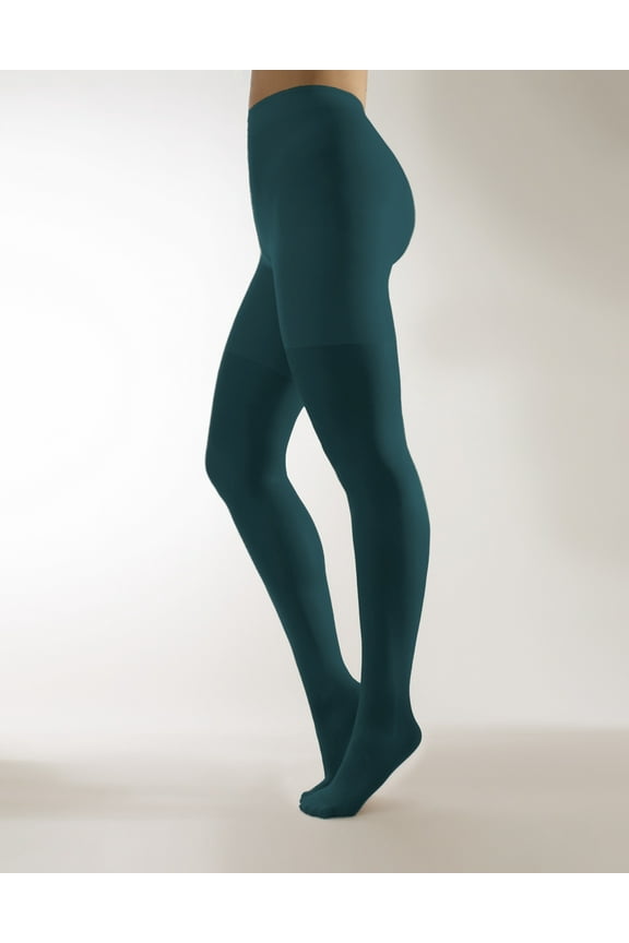 Plus Sizes Anti-Chafing Opaque Tights | 60 DEN | L - 4XL | Black | Italian Hosiery (3XL, Green)