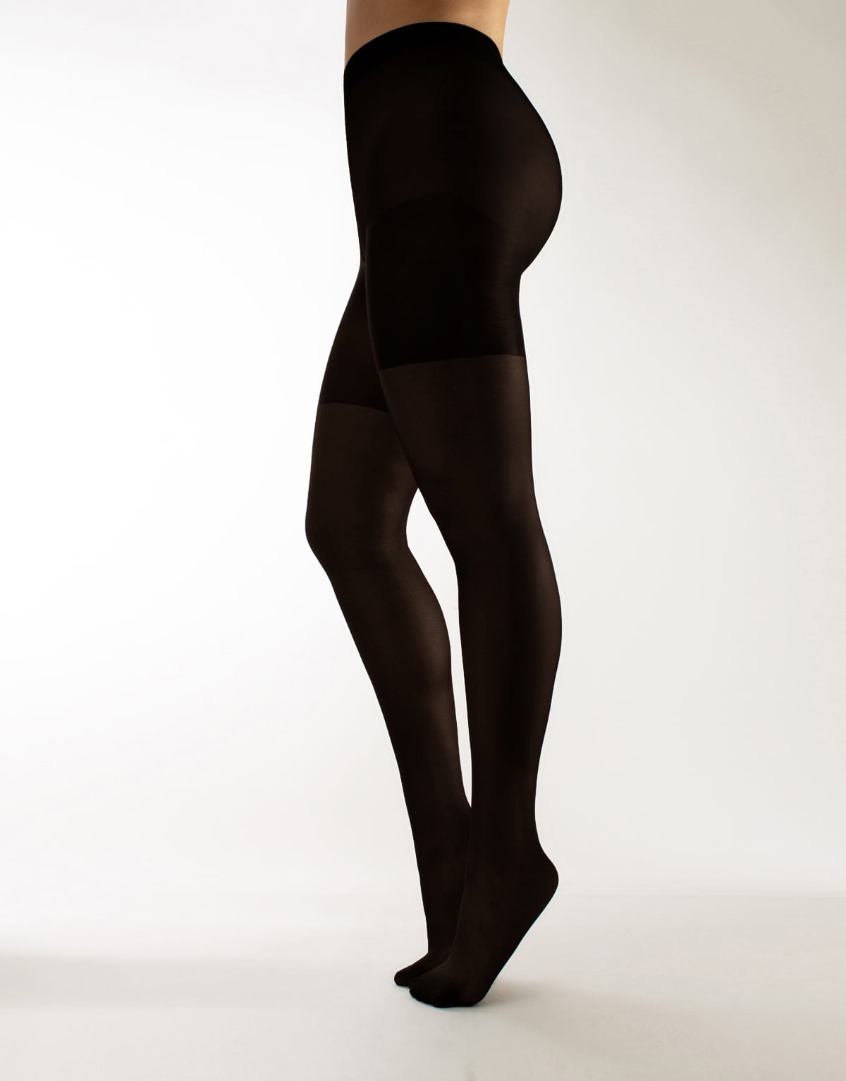 Plus Sizes Anti-Chafing Opaque Tights | 60 DEN | L - 4XL | Black | Italian Hosiery (4XL, Black)