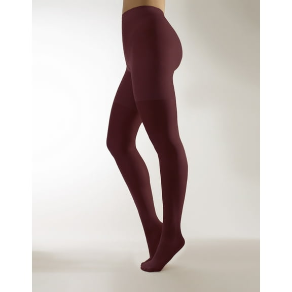 CALZITALY Plus Sizes Anti-Chafing Opaque Tights | 60 DEN | L - 4XL | Black | Italian Hosiery (XXL, Wine)