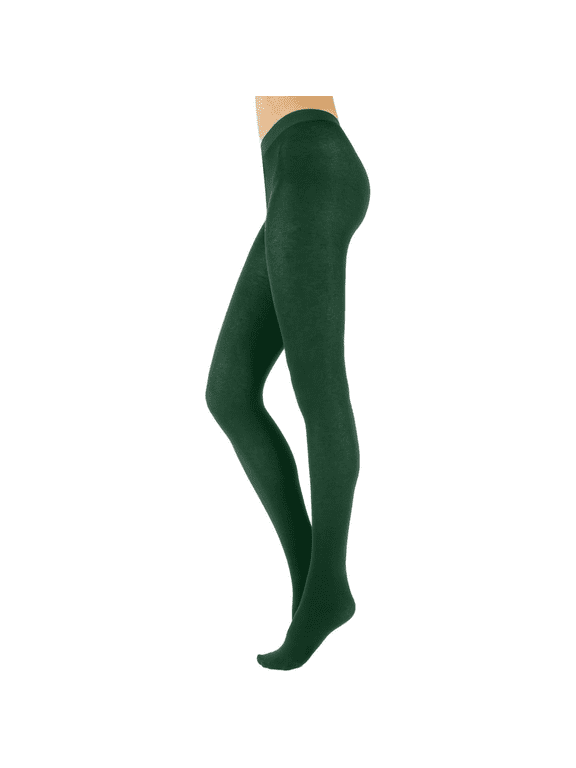 Wool Tights for Winter Pantyhose for Women Control Top - Tights for Women - Women's Tights - 150 DEN Sheer Tights (M, Emerald Green)