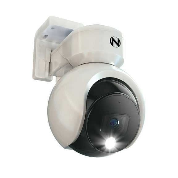 Night Owl Add On Wired Spotlight Pan and Tilt 4K Deterrence Camera with 2-Way Audio - White