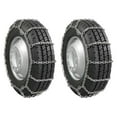 thumbnail image 1 of 2 Pair CAM Square Link Snow Tire Chain Compatible w/ 24.5" Rim Diameter & 11" Wide Car Pickup Low-duty Trucks SUV Tires, Emergency Tire Traction Grip Chains, 1 of 9