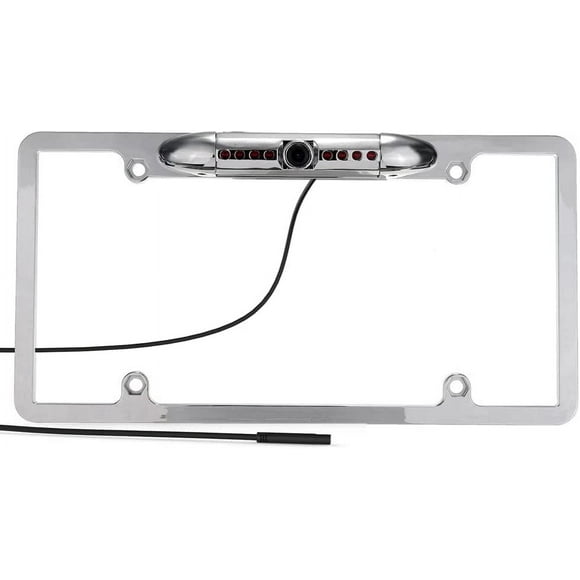 CAM106 Backup Camera License Plate HD Night Vision Rear View 170 Angle Waterproof Compatible with Alpine Car Radio