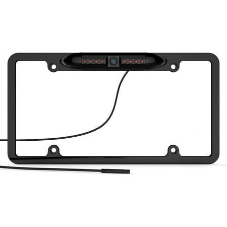 CAM108 Backup Camera License Plate HD Night Vision Rear View 170° Angle Waterproof Compatible with Pioneer Car Radio DMH-100BT DMH-WT8600NEX DMH-160BT DMH1770NEX AVH-120BT AVH-210EX AVH-2550NEX