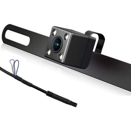 CAM122 Backup Camera Frame License Plate HD Night Vision Rear View 170° Angle Waterproof Compatible with Jensen Car Radio CAR110W CAR710 CAR710X CAR8000 CAR910W CAR910X CDR7011 CM901MIR CMR2720