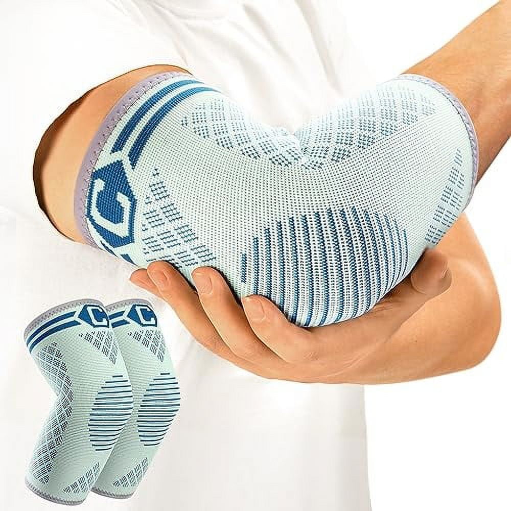 CAMBIVO 2 Pack Elbow Brace for Tendonitis, Tennis Elbow Compression