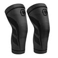 thumbnail image 1 of CAMBIVO 2 Pack Knee Compression Sleeve, Knee Brace for Women and Men, Knee Support for Running, Workout, Hiking, Sports (Jet Black, Medium), 1 of 3