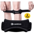thumbnail image 1 of CAMBIVO 2 x Patella Knee Strap, Adjustable Knee Brace Tendon Support Band for Running, Jumpers Knee, 1 of 8