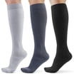 LIZUOJUN Stockings 20 30Mmhg Black Thigh High Compression Stockings ...
