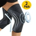 thumbnail image 1 of CAMBIVO Knee Brace and Supports for Arthritis Pain, Knee Compression Sleeves, Knee Pads with Patella Gel Pad & Side Stabilizer for Pain Relief, Arthritis, XL, 1 of 8