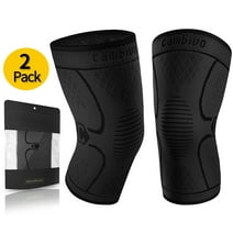 CAMBIVO Knee Brace x2, Compression Knee Sleeve Support for Running, Meniscus Tear, Arthritis, Joint Pain Relief, S-XL