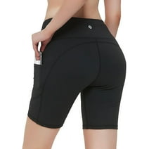 Workout Yoga Shorts for Women High Waist Tummy Control Bike Shorts Gym ...