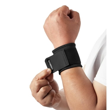 CAMBIVO Wrist Brace for Carpal Tunnel, 2 Pack Adjustable Compression Wrist Wrap for Pain Relief, Wrist Support Bandage for Fitness, Weightlifting, Gym Workout, Black