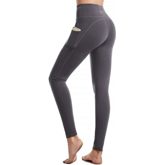 CAMBIVO Yoga Pants for Women, High Waisted Workout Leggings with Pockets