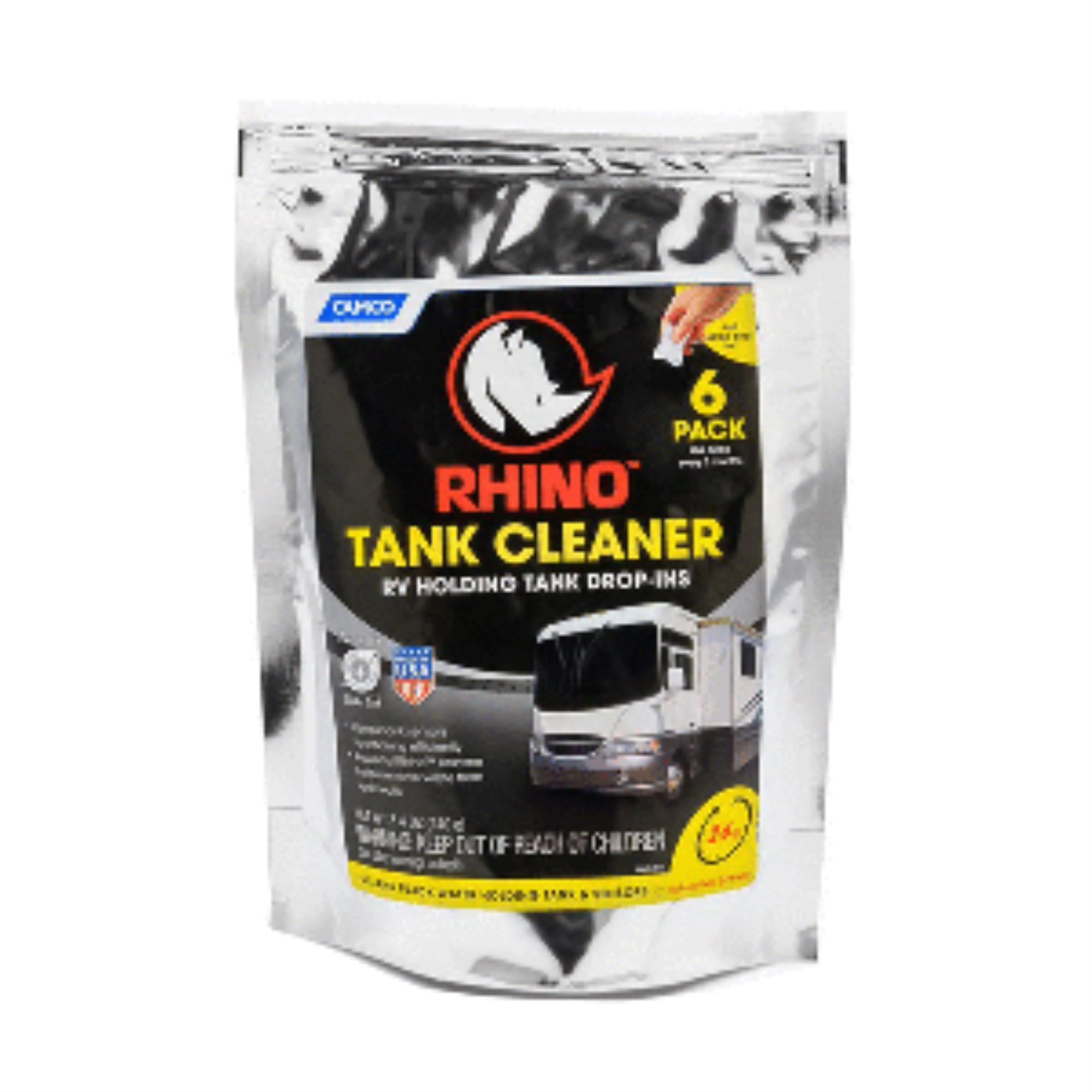 CAMCO RHINO HOLDING TANK CLEANER DROP INS 6 PACK