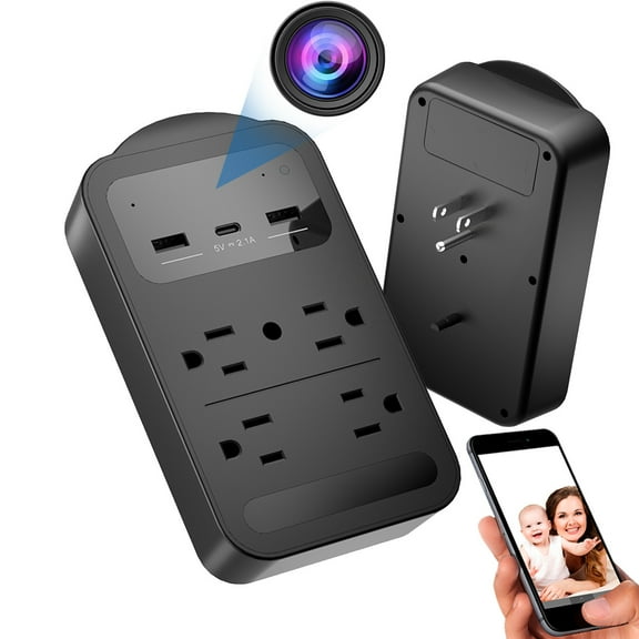 CAMDUCK 4K Indoor Home Security Cameras for Baby/Elder/Dog/Pet Camera ,BLACK