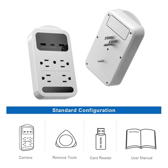 CAMDUCK 4K Indoor Home Security Cameras for Baby/Elder/Dog/Pet Camera ,BLACK