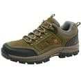 CAMEL CROWN Men's Hiking Shoes Breathable NonSlip Sneakers Leather Low Cut Boots