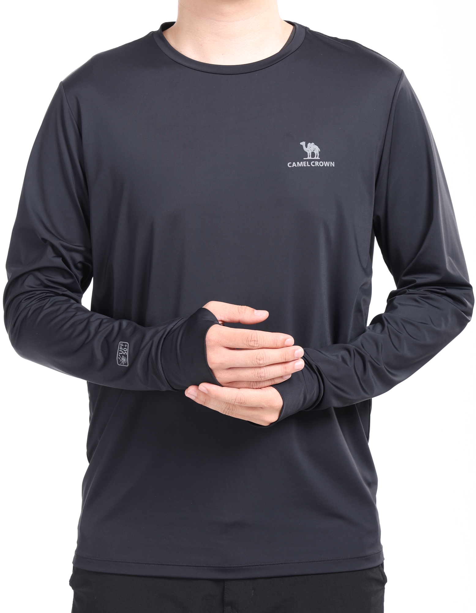 CAMEL CROWN Men's Rash Guards Sun UV Protection Clothing UPF 50