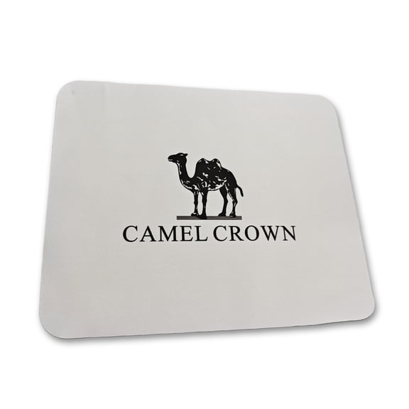 CAMEL CROWN Mouse Pad, Square Polyester Surface with Non-slip Natural Rubber Backing