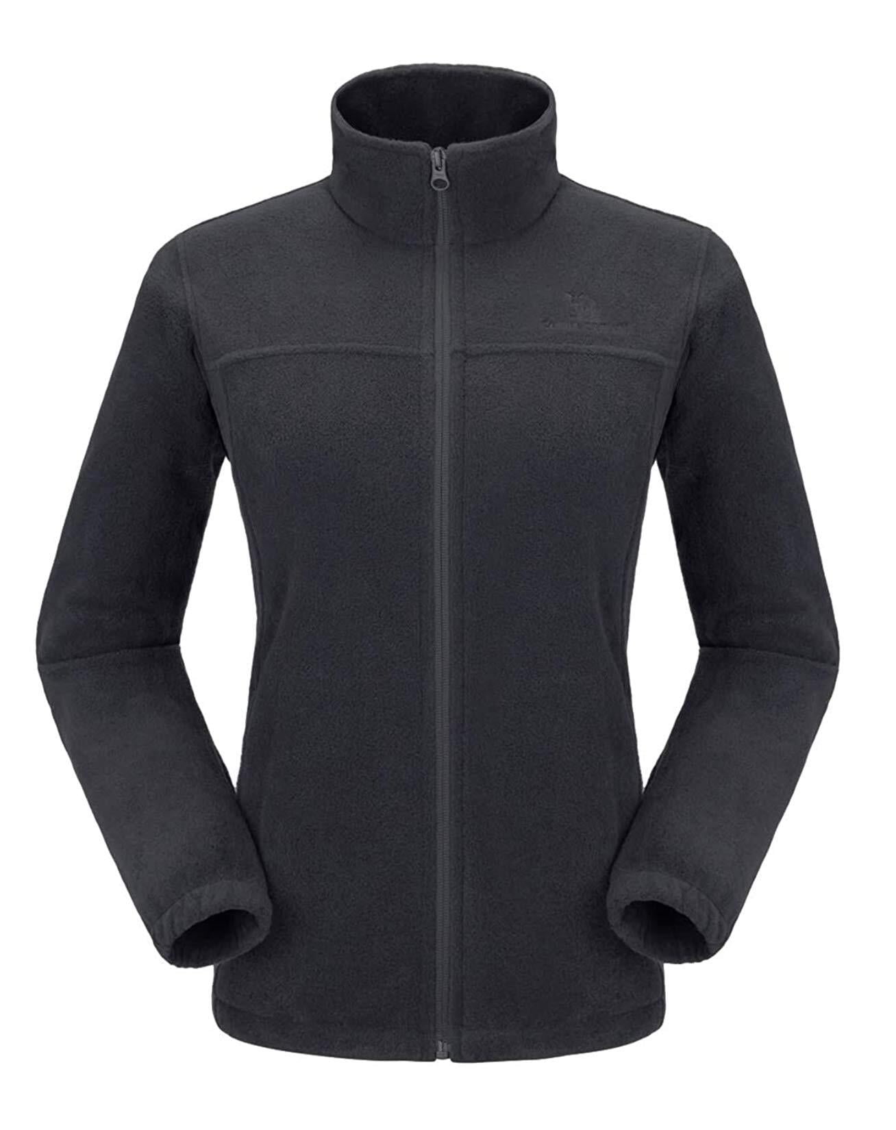 CAMEL CROWN Women's Full Zip Fleece Jacket with Pockets Warm Polar
