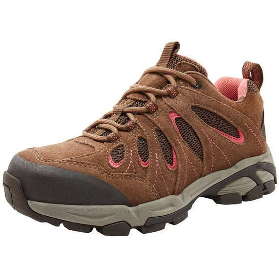 CAMEL CROWN Women's Hiking Shoes Outdoor Leather Breathable Lightweight Sneaker for Women Low Cut for Walking Trekking