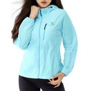 CAMEL CROWN Womens Sun Protection Clothing UPF 50+ Workout Tops Shirts Thin Breathable Rash Guard Long Sleeve Shirts Outdoor Sunscreen Lightweight Womens Activewear Zip Up Hoodie Hiking Jacket Green