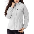 thumbnail image 1 of Camel Crown  Women's Sun Protection Activewear Hooded Long Sleeve Rash Guard White, 1 of 13