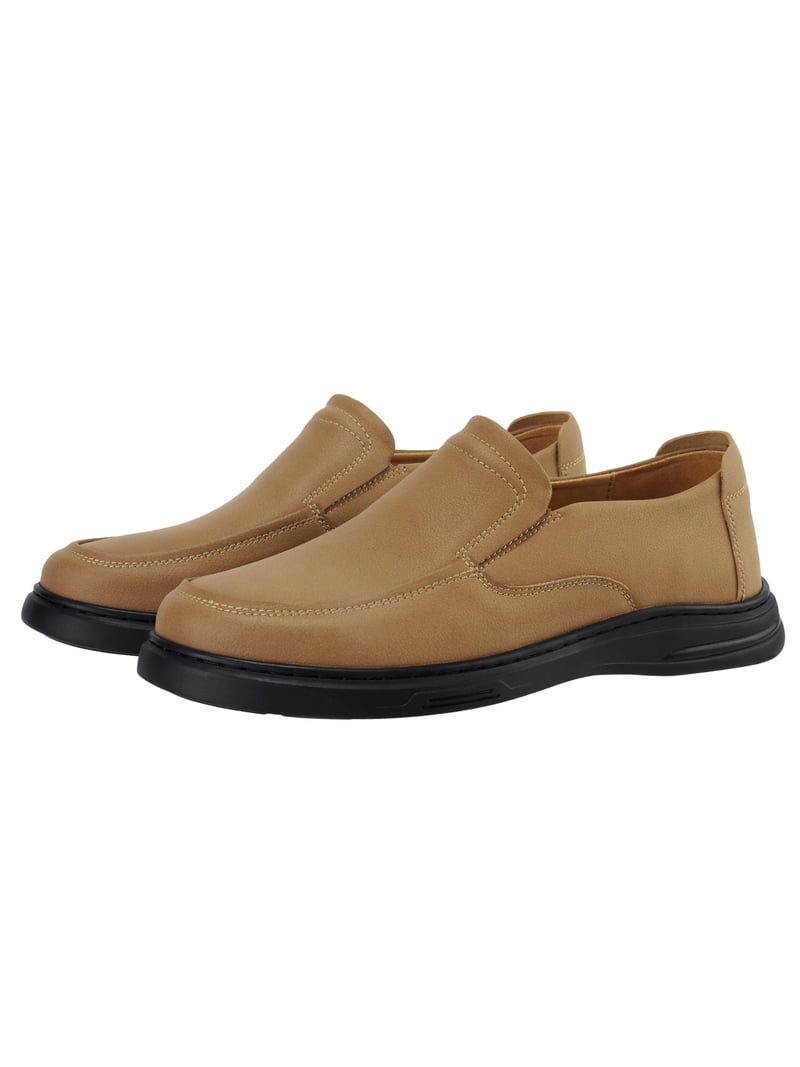 Men\'s Tan Leather Slip-On Moccasin‎ Loafers s-l400.jpg main image 2