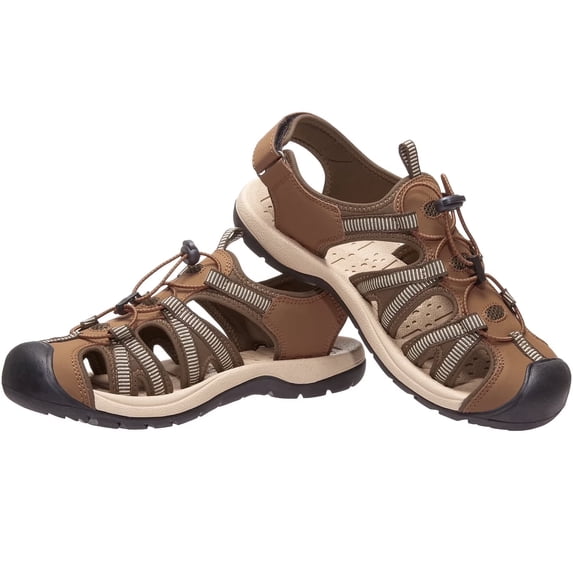 CAMEL Men's Hiking Sandals Waterproof Breathable Sandals Closed Toe Water Sandals Beach Shoes