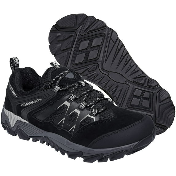 CAMEL Men's Hiking Shoes Breathable Sneakers Anti-Slip Hiker Male Outdoor Walking Shoes Flexible Trekking Climbing Athletic Shoes Black Gray