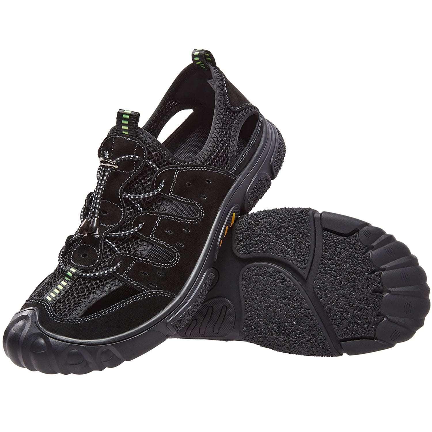 Mens black closed toe sandals sale