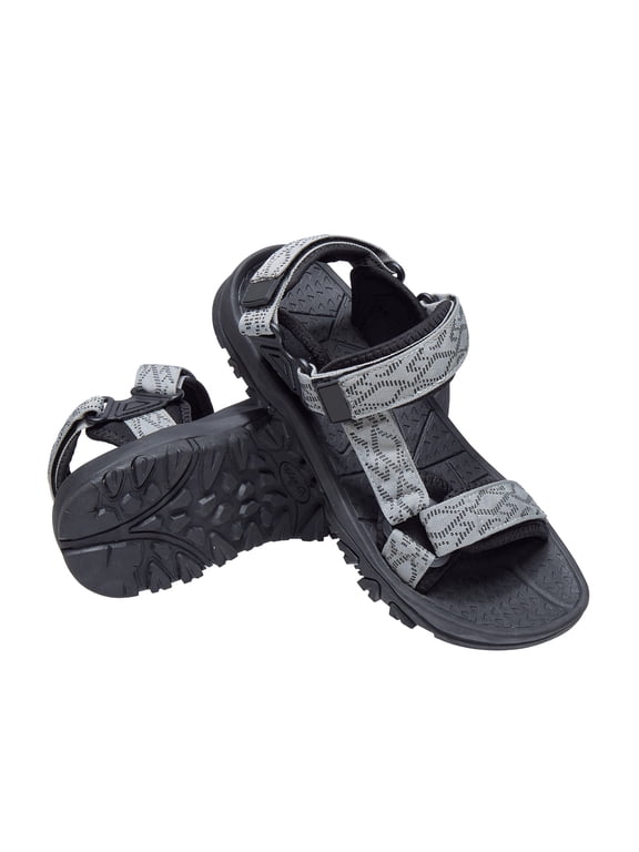 Men's Sandals Lightweight Open Toe Hiking Sandals Athletic Fisherman Comfort Sandals for Male Outdoor Gray