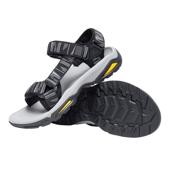 CAMEL Mens Hiking Sandals Arch Support Walking Sandals Athletic Sandals with Loop Straps Summer Outdoor Shoes