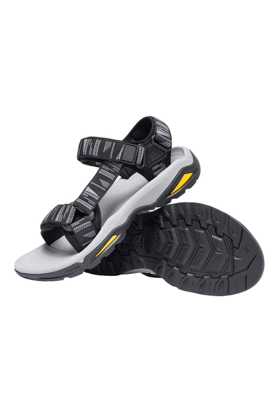 Mens Hiking Sandals Arch Support Walking Sandals Athletic Sandals with Loop Straps Summer Outdoor Shoes