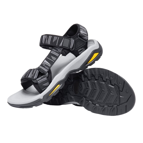CAMEL Mens Hiking Sandals Arch Support Walking Sandals Athletic Sandals with Loop Straps Summer Outdoor Shoes
