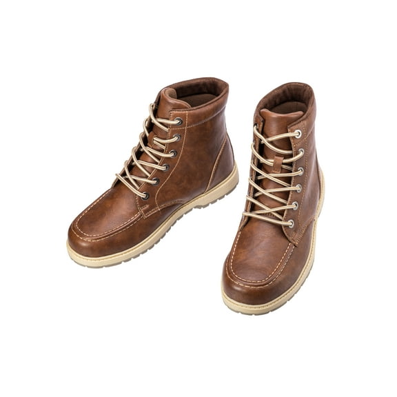 CAMEL Mens Hiking Snow Boots Mid Calf Winter Boots Waterproof Outdoor Boots