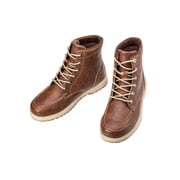 CAMEL Mens Hiking Snow Boots Mid Calf Winter Boots Waterproof Outdoor Boots