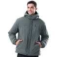 thumbnail image 1 of CAMEL Mens Ski Jacket Fleece Trekking Winter Coat Snow Jacket Hooded Windbreaker Hiking Snowboarding Jackets Dark Gray M, 1 of 11