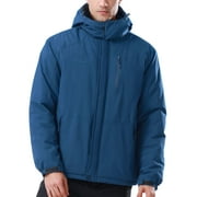 OUTPRO Mens Ski Jacket Hood Male Windproof Winter Coat Outerwear Waterproof Hiking Trekking Skiing Jackets Blue S