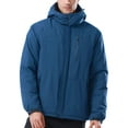 thumbnail image 1 of OutPro Mens Ski Jacket Hood Male Windproof Winter Coat Outerwear Waterproof Hiking Trekking Skiing Jackets Blue M, 1 of 9
