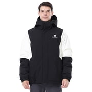 CAMEL Mens Winter Outerwear Coats Warm Cotton Jacket Fashion Parkas Casual Lightweight Jackets Black White