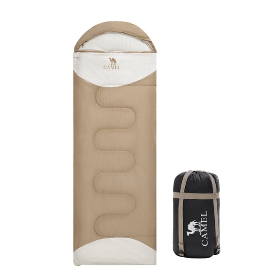 CAMEL Sleeping Bag Portable Lightweight Camping Sleeping Bag for Adult Four Seasons Outdoor Camping Hiking Travel