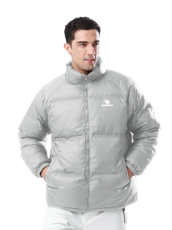 Unisex Puffer Coats Jacket Lightweight Men's Womens Down Alternative Packable Winter Outerwear Coats Gray