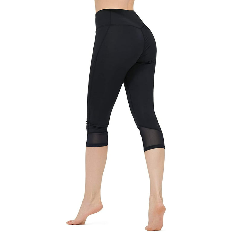 CAMEL Women's Capri Leggings Tummy Control High Waist Yoga Pants Stretchy  Lightweight for Workout 