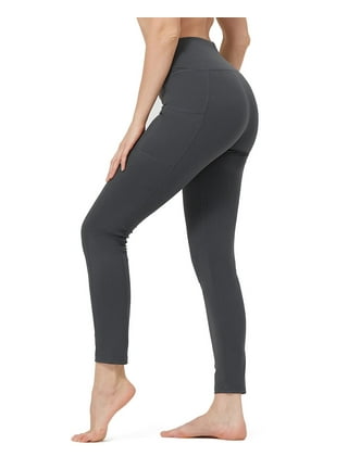 Aayomet Yoga Pants With Pockets for Women Women No Front Seam Leggings  Ruched High Waist Yoga Pants,Gray M 